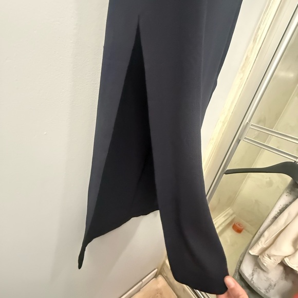 REFERENCE WOMENS SLEEVELESS DRESS SHIRT, SIZE SMALL, NAVY - Picture 9 of 12